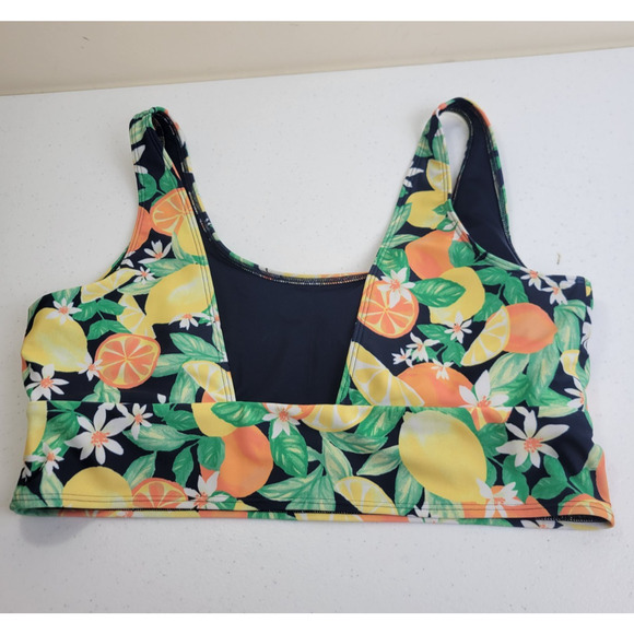 Old Navy Yellow Orange Citrus 2-Piece Bathing Suit Swim Swimsuit Women's Size XL - Picture 13 of 16